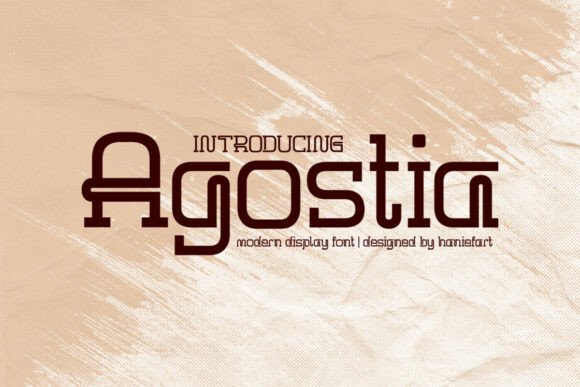 Agostia: The Modern Display Font for Creative Impact