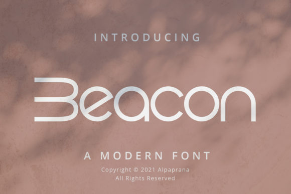 Beacon: A Minimalist Display Font for Modern Design