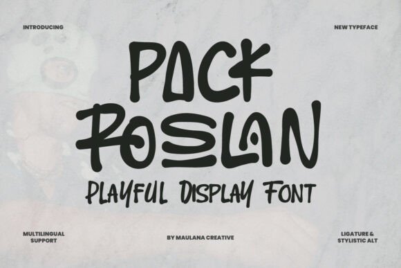 Pack Roslan: The Playful Font for Bold Branding