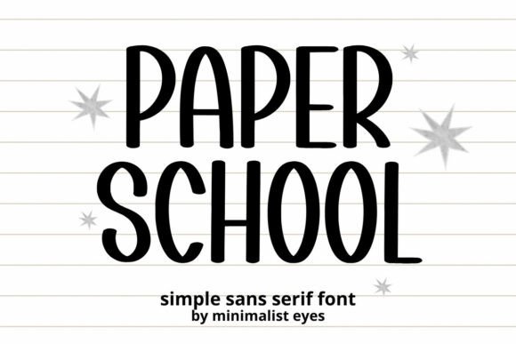 Paper School: A Playful Font for Creative Branding
